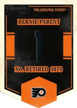 2012-13 Panini Classics Signatures - Banner Numbers #EN8 Bernie Parent Front