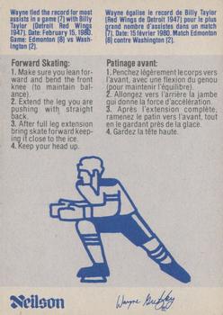 1982-83 Neilson Wayne Gretzky #14 Forward Skating Back