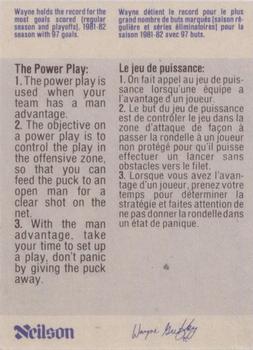 1982-83 Neilson Wayne Gretzky #38 The Power Play Back