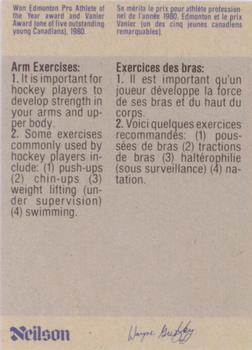 1982-83 Neilson Wayne Gretzky #48 Arm Exercises Back
