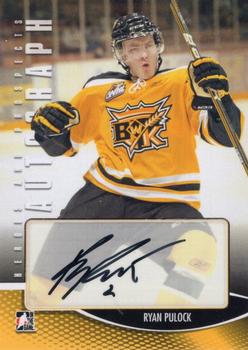 2012-13 In The Game Heroes and Prospects - Autographs #A-RP Ryan Pulock Front