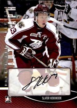 2012-13 In The Game Heroes and Prospects - Autographs #A-SK Slater Koekkoek Front