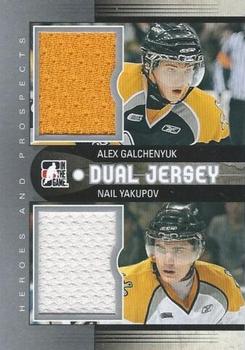 2012-13 In The Game Heroes and Prospects - Dual Jerseys #DJ-02 Alex Galchenyuk / Nail Yakupov Front