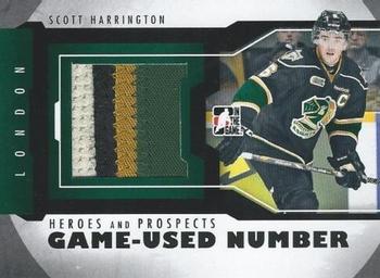 2012-13 In The Game Heroes and Prospects - Jersey Number #M-35 Scott Harrington Front