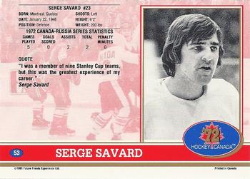 1991-92 Future Trends Canada ’72 #53 Serge Savard Back