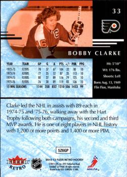 2012-13 Fleer Retro #33 Bobby Clarke Back