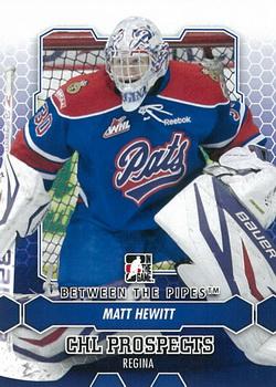 2012-13 In The Game Between The Pipes #58 Matt Hewitt Front