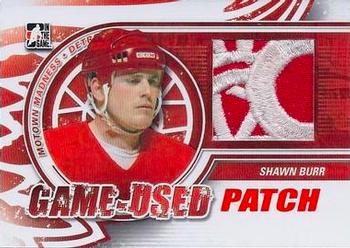 2012-13 In The Game Motown Madness - Game Used Patch Red #M-03 Shawn Burr Front