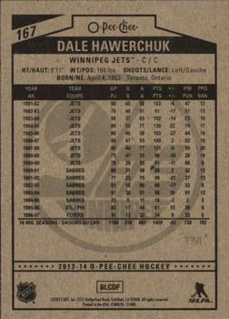 2013-14 O-Pee-Chee #167 Dale Hawerchuk Back