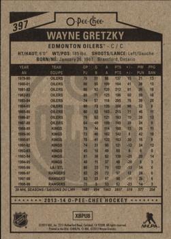 2013-14 O-Pee-Chee #397 Wayne Gretzky Back