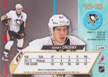 2012-13 Fleer Retro - 1992-93 Ultra #‘92-22 Sidney Crosby Back