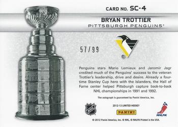 2012-13 Panini Limited - Stanley Cup Winners Signatures #SC-4 Bryan Trottier Back