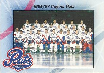 1996-97 Regina Pats (WHL) #NNO Team Picture Front