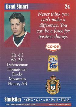 1997-98 Regina Pats (WHL) Police #24 Brad Stuart Back