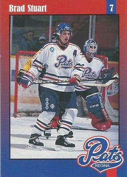 1997-98 Regina Pats (WHL) Police #24 Brad Stuart Front