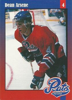 1997-98 Regina Pats (WHL) Police #7 Dean Arsene Front