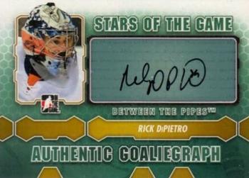 2012-13 In The Game Between The Pipes - Authentic Goaliegraphs #A-RD Rick DiPietro Front
