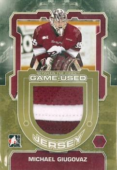 2012-13 In The Game Between The Pipes - Jerseys Gold #M-28 Michael Giugovaz Front