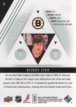 2013-14 Upper Deck Trilogy #5 Bobby Orr Back