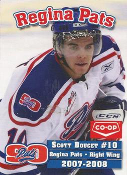 2007-08 Co-op Regina Pats (WHL) #7 Scott Doucet Front