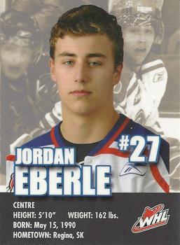 2007-08 Co-op Regina Pats (WHL) #8 Jordan Eberle Back