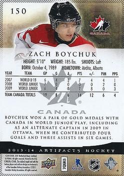 2013-14 Upper Deck Artifacts #150 Zach Boychuk Back
