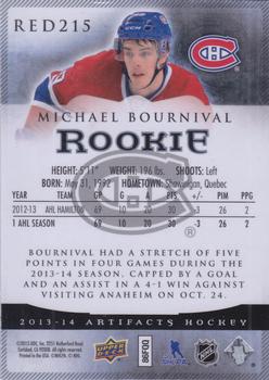 2013-14 Upper Deck Artifacts #RED215 Michael Bournival Back