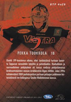 2011-12 Cardset Finland - Between The Pipes #BTP4 Pekka Tuokkola Back