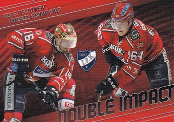 2011-12 Cardset Finland - Double Impact #DI1 Ville Peltonen / Mikael Granlund Front