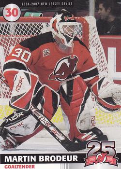2006-07 25th Anniversary Captains' Series New Jersey Devils #NNO Martin Brodeur Front