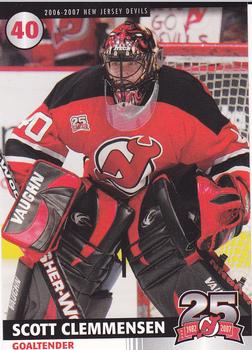 2006-07 25th Anniversary Captains' Series New Jersey Devils #NNO Scott Clemmensen Front