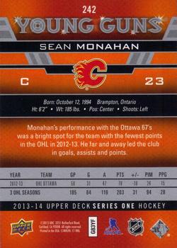2013-14 Upper Deck #242 Sean Monahan Back