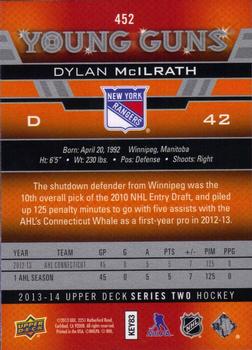 2013-14 Upper Deck #452 Dylan McIlrath Back