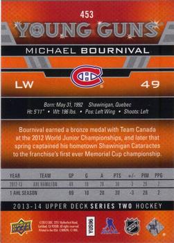 2013-14 Upper Deck #453 Michael Bournival Back