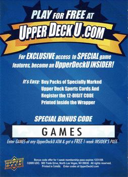 2009 Upper Deck National Hockey Card Day #NNO UPPERDECKU.COM Back