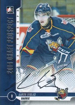 2012-13 In The Game Draft Prospects - Autographs Silver #A-AE Aaron Ekblad Front