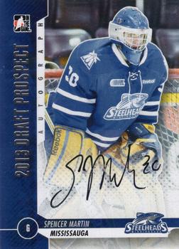 2012-13 In The Game Draft Prospects - Autographs Silver #A-SM Spencer Martin Front