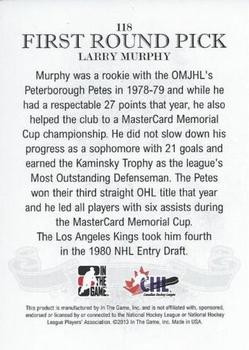 2012-13 In The Game Draft Prospects - Emerald #118 Larry Murphy Back