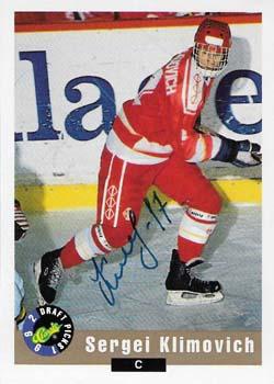 1992 Classic Draft Picks - Autographs #NNO Sergei Klimovich Front