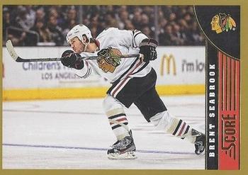 2013-14 Score - Gold #96 Brent Seabrook Front