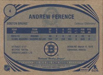 2013-14 O-Pee-Chee - Retro #4 Andrew Ference Back