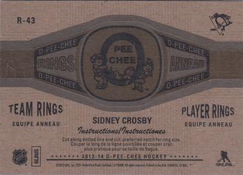 2013-14 O-Pee-Chee - Rings #R-43 Sidney Crosby Back