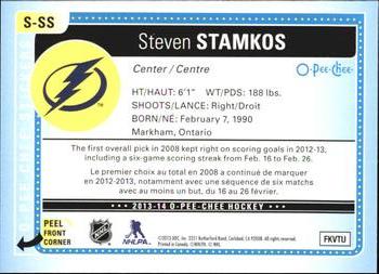2013-14 O-Pee-Chee - Stickers #S-SS Steven Stamkos Back