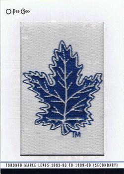 2013-14 O-Pee-Chee - Team Logo Patches #145 Toronto Maple Leafs 1992-93 to 1999-00 (Secondary) Front