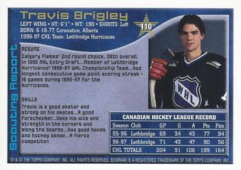 1997 Bowman CHL #110 Travis Brigley Back