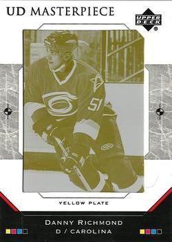 2005-06 Upper Deck - UD Masterpiece Printing Plates Yellow #MP475 Danny Richmond Front