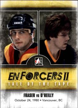 2013-14 In The Game Enforcers #149 Curt Fraser / Terry O'Reilly Front
