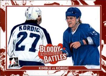 2013-14 In The Game Enforcers #165 Darin Kimble / John Kordic Front