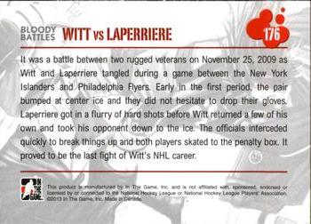 2013-14 In The Game Enforcers #176 Brendan Witt / Ian Laperriere Back