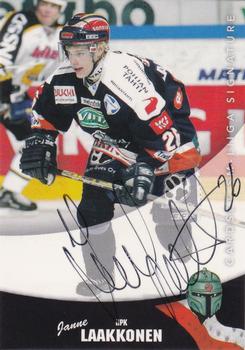 2004-05 Cardset Finland - Autographs #30 Janne Laakkonen Front